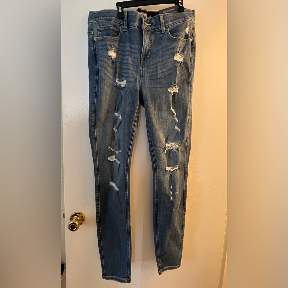 Torrid Distressed Blue Jeans